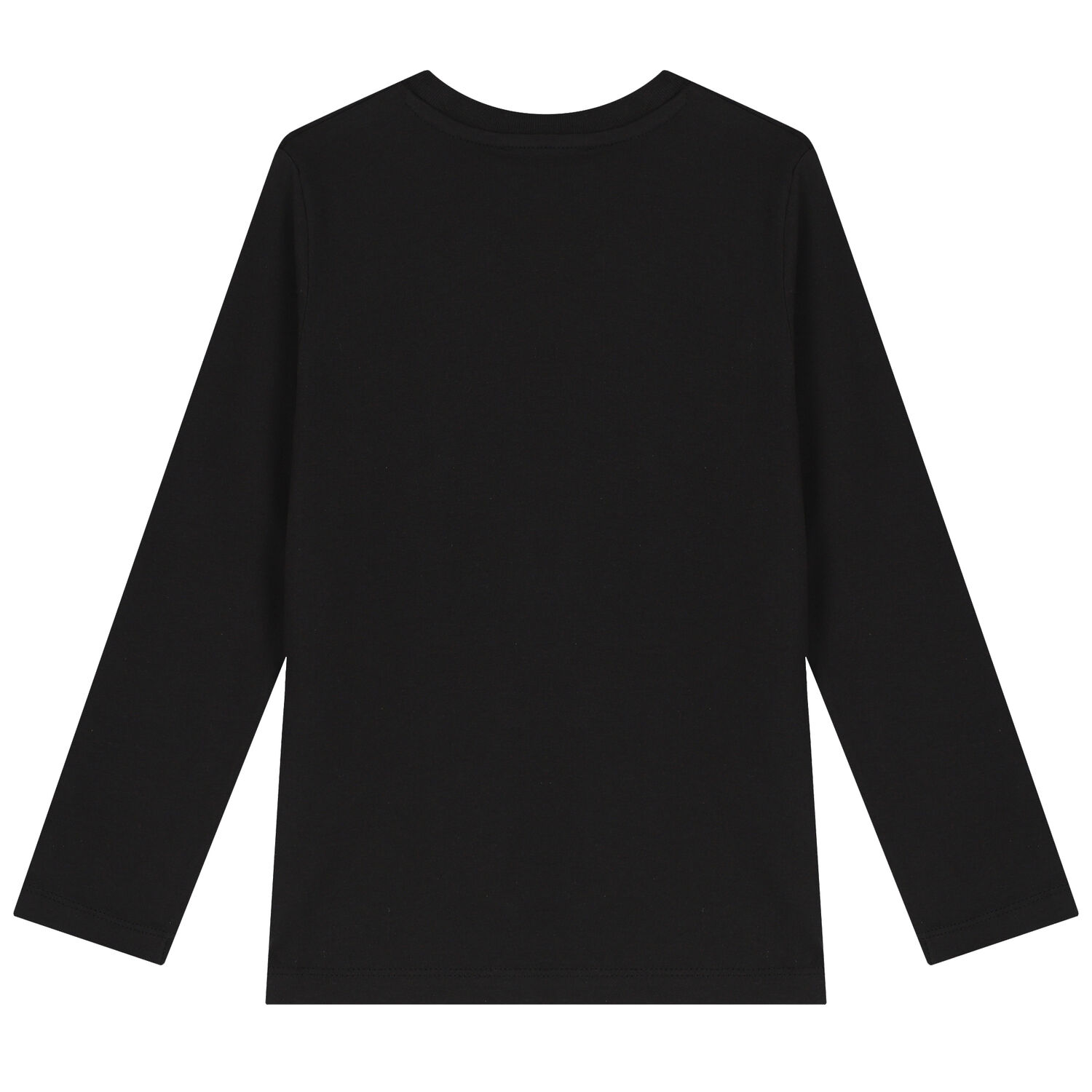 Boys Black Elephant Long Sleeve Top, 1, hi-res